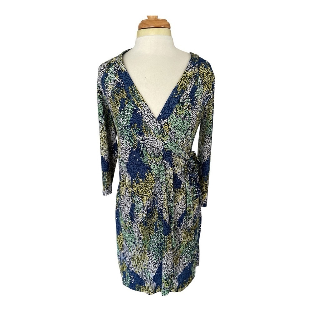 BCBGMaxAzria Adelle Floral Long Sleeve Dress Wrap Dress